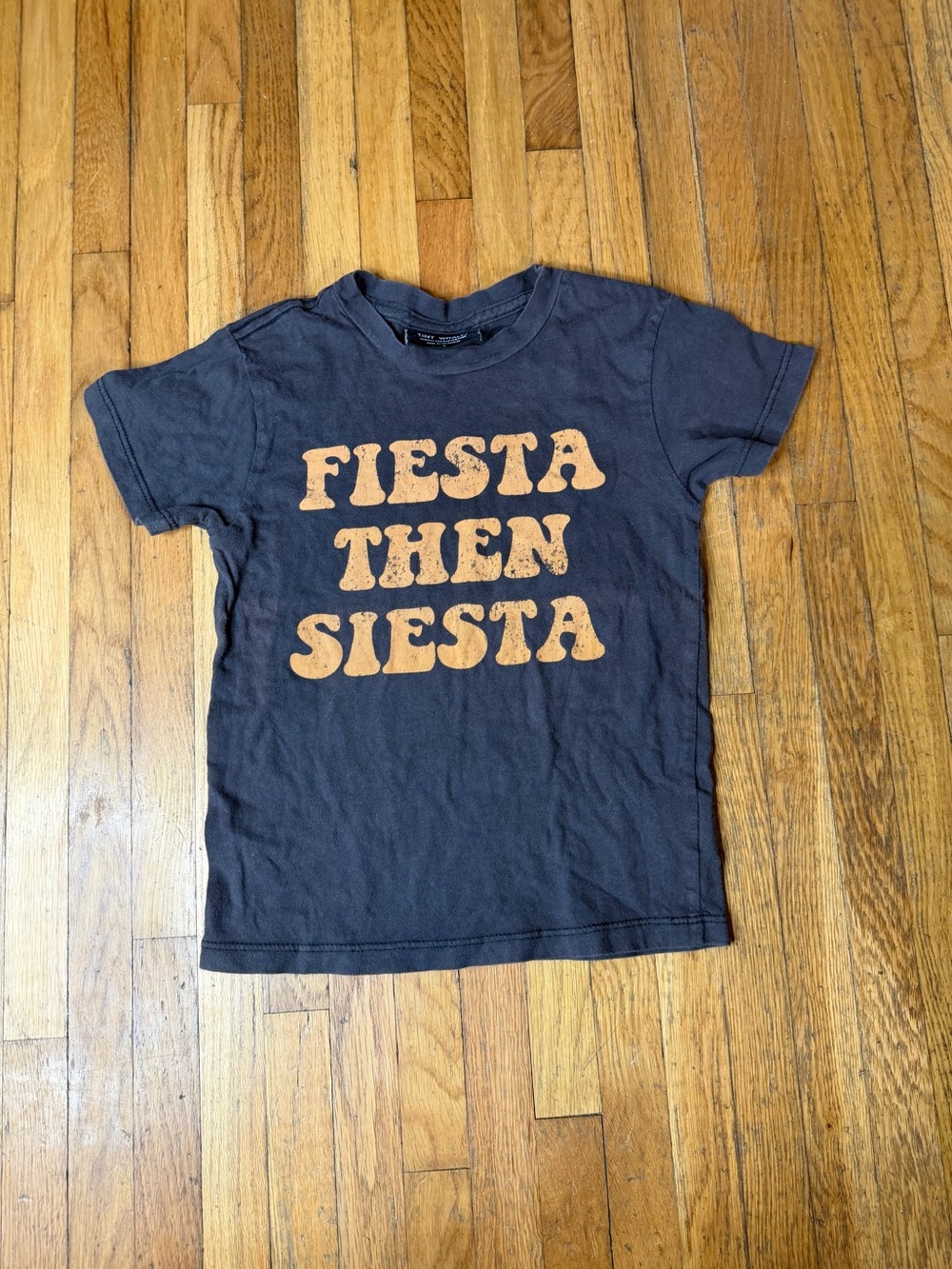 Tiny Whales size 3 Black Graphic Tee - Fiesta Then Siesta